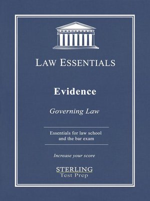 cover image of Evidence, Law Essentials